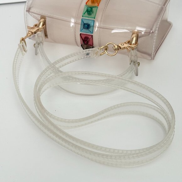 Clear Transparent Jelly Handbag | Crossbody - Picture 7 of 10